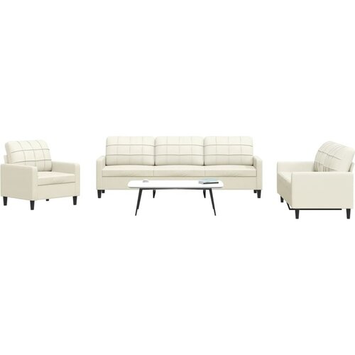 vidaXL 4-dijelni set sofa s jastucima krem baršunasti Cene