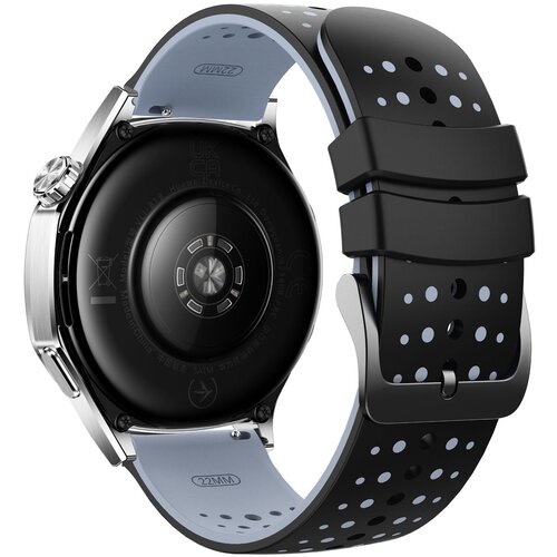 INF 22 mm silikonski pa&scaron;ček, združljiv s Suunto 9 Peak, Huawei, Xiaomi, Redmi in Samsung - dvobarvni dizajn z zvezdnim nebom Black+Grey, (5000085371) Cene