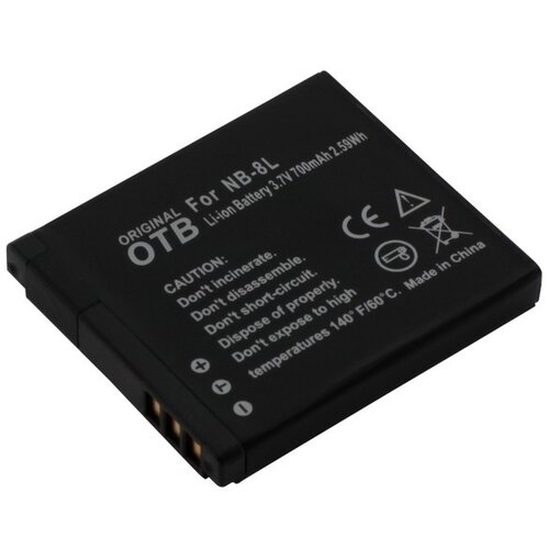 OTB Baterija NB-8L za Canon PowerShot A2200 / A3000 IS / A3100 IS, 700 mAh Slike