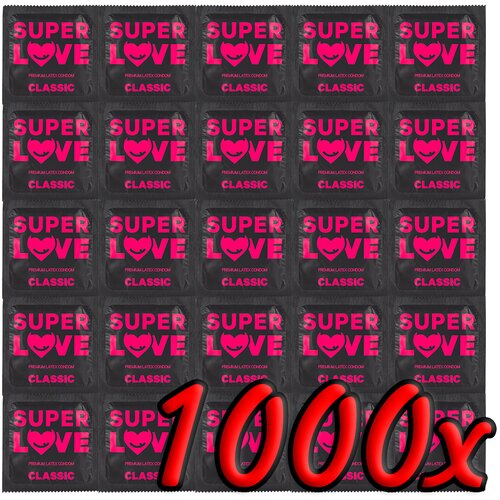 SuperLove Premium Latex Condoms Classic 1000 pack Slike