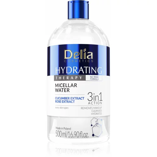 Delia Cosmetics Hydrating Therapy micelarna voda 3v1 500 ml