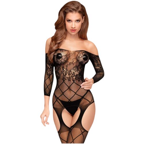 Penthouse Top-Notch - otvoreni mrežasti set (crni) - XL Cijene