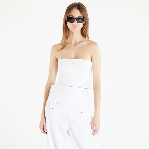 Tommy Hilfiger Tommy Jeans Essential Tube Top White