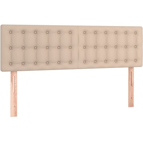  Uzglavlja cappuccina 144x5x78/88 cm od umjetne kože Slike