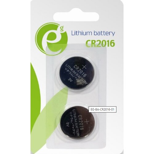 Gembird EG-BA-CR2016-01 ENERGENIE CR2016 Lithium button cell 3V PAK2 (cena po kom.) Slike