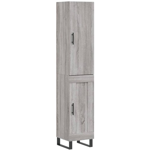 Maison Chic Visoka omara - Komoda - Predalnik siva sonoma 34,5x34x180 cm inženirski les, (21719606) Cene