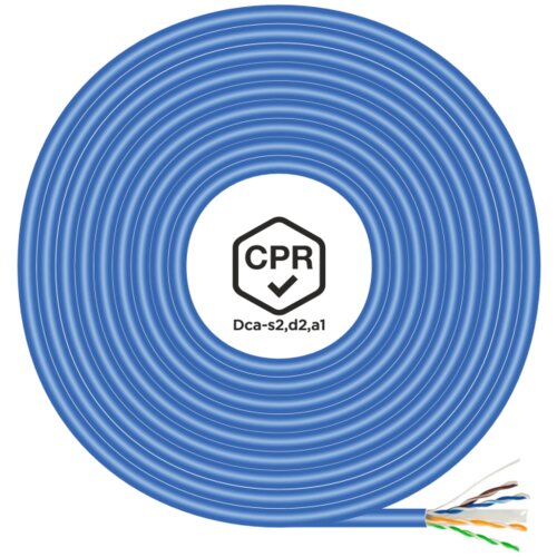 AISENS Cable de Red RJ45 LSZH CPR DCA CAT.6 UTP AWG24 AZUL 305M, (20754796) Cene