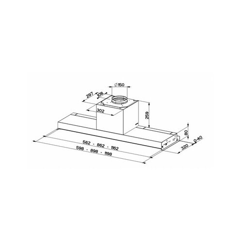 Faber napa in-nova premium bk m A60, (305.0625.239) Cene