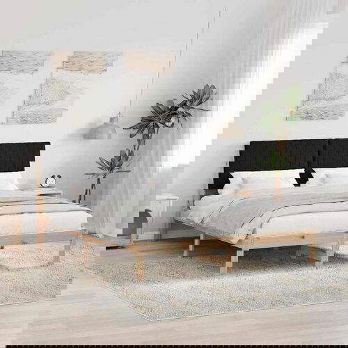  Konstrukcija postelje Rjava 150 x 200 cm Masivno borovo les, (5000084146) Slike