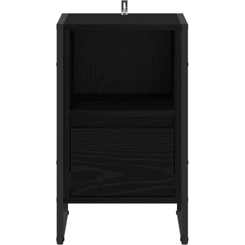  Noćni ormarić s ladicama 2 pcs Crni hrast 39,5 x 30 x 50 cm Slike