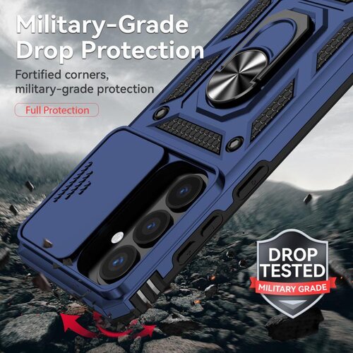 SUNSKY Hybrid Armor ovitek za Samsung S26, Moder Slike