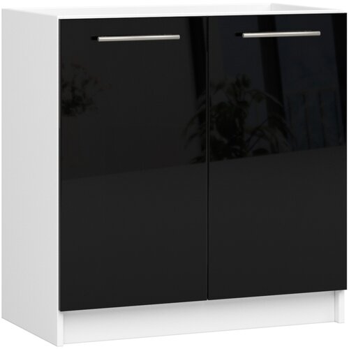 AKORD KUHINJSKI KABINET POD POMIVALNIKOM OLIVIA S 80cm BELO-ČRNIM SJAJEM, (21713671) Cene