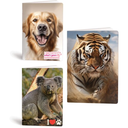 Rucksack Only Zvezek A4 Animals Cute, veliki karo 1 cm, 52 listov, sortirano Cene
