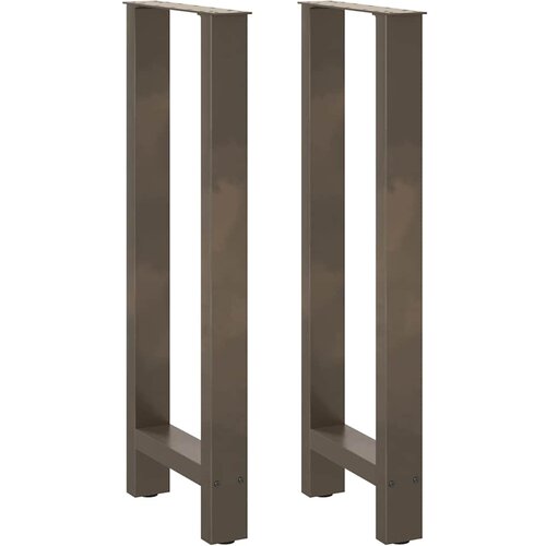 vidaXL Noge za barski stol Prirodni čelik 2 kom 40 x (100-101) cm Čelik Cijene