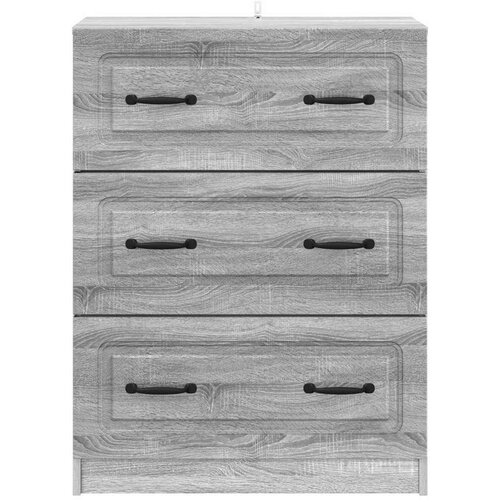  Ormar s ladicama Siva sonoma 66 x 34 5 x 87 cm - Siva sonoma Slike