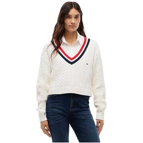 Tommy Hilfiger Ženski džemper sa v izrezom Slike