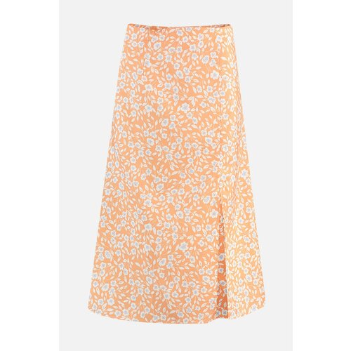 Trendyol Orange Printed Skirt Slike