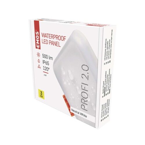  LED panel VIXXO, kvadratni, bel, 6W, nevtralno bela Cene