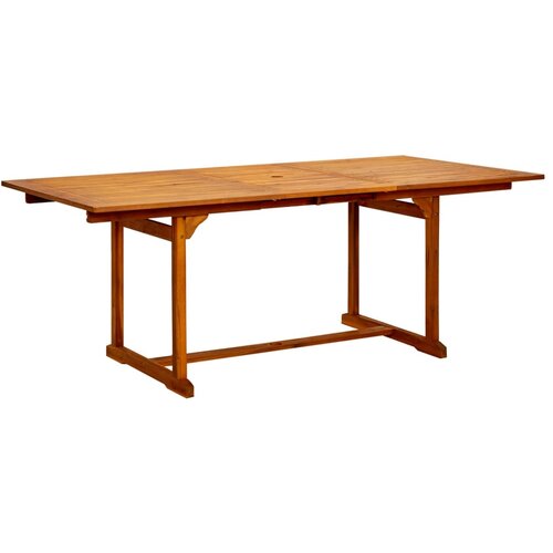 Maison Chic vrtna miza - vrtna jedilna miza (150-200)x100x75 cm trden akacijev les, (21715419) Cene