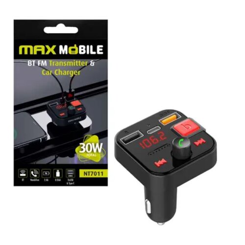 Maxmobi FM transmiter i auto punjač NT7011 30W Cene