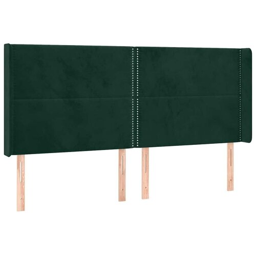  box spring s madracem LED tamnozeleni 200x200 cm bar&amp;scaron;un - Tamnozelena 200 x 200 cm Obično s čavlima Slike