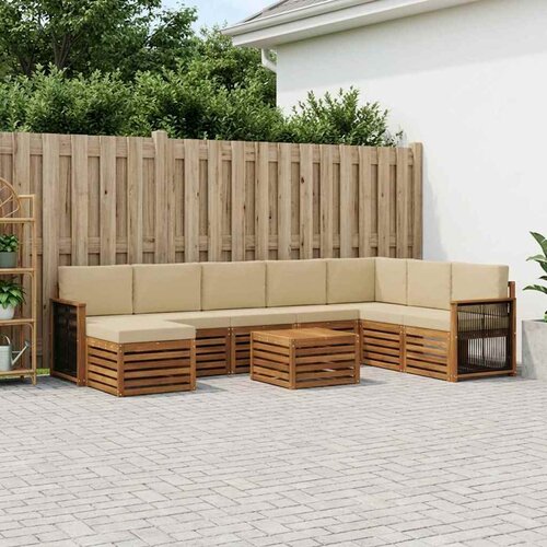  Set vanjskih sofa 7 kom. Prirodna Cijene