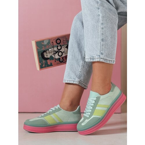 DStreet Sneakersy damskie MOTIONA niebieskie Slike