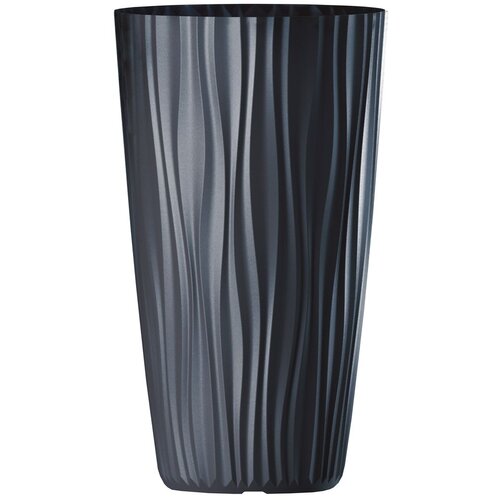  Visoka okrugla posuda za biljke Bora (Vanjska dimenzija (ø x V): 28 x 50 cm, Plastika, Antracit) Cijene