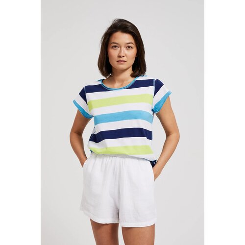 Moodo Women's striped T-shirt - blue Slike