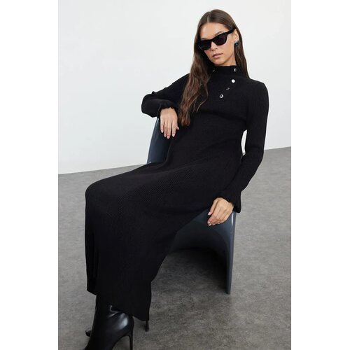 Trendyol Modest Ženska haljina Tctaw25Eb00018, Crna Cene
