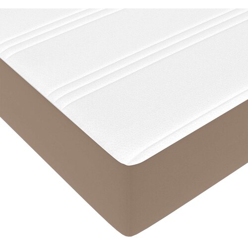 Okvir kreveta s madracem Ostalo 2 kom. Smeđa PVC Žućkastosmeđa 120 x 190 cm Slike