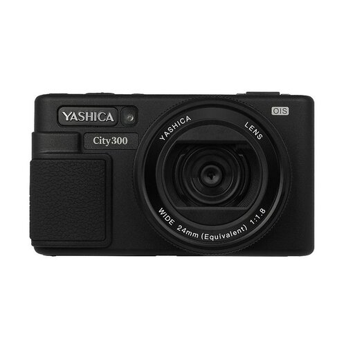 YASHICA City 300 crna uklj. QuickFlash mini bljeskalica za kameru Slike