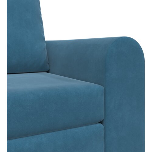 VidaXL Sofa Krevet na Podu 2-u-1 Plava 98x71x83 cm Bar&amp;scaron;unasti Slike
