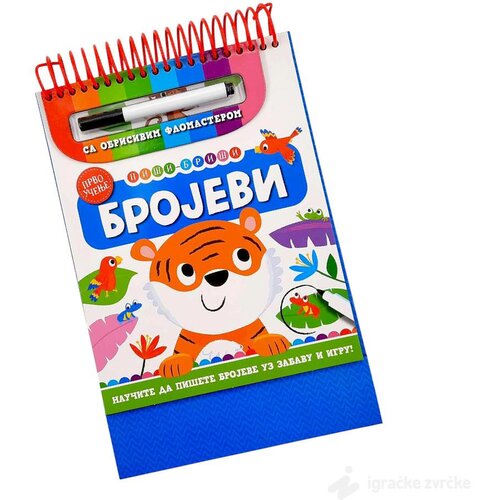 VULKAN Knjige za decu Piši-briši Brojevi sa markerom Slike