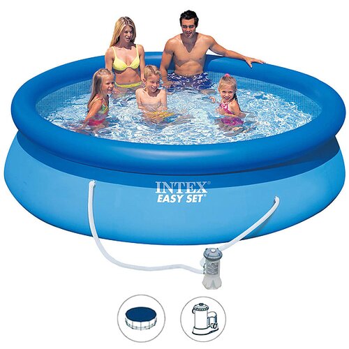 Intex porodični bazen za dvorište sa pumpom i prekrivačem 305x76cm 28122NP/28021 Cene