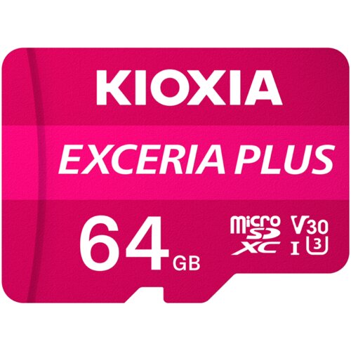 KIOXIA Micro SD 64GB EXERIA PLUS UHS-I C10 R98 CON Adaptador, (22136819) Cene