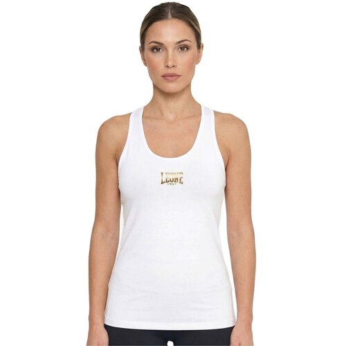 Leone 1947 Majice brez rokavov Woman Tank Active Gold Bela Cene