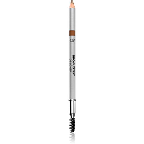 L´Oréal Paris Brow Artist Designer svinčnik za obrvi s čopičem 0,2 g odtenek 302 Light Brunette Cene