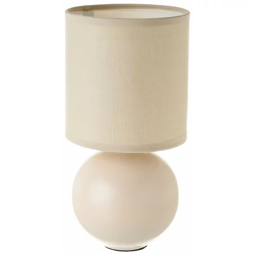 Casa Selección Bež stolna lampa keramička s tekstilnim sjenilom (visina 24,5 cm) –