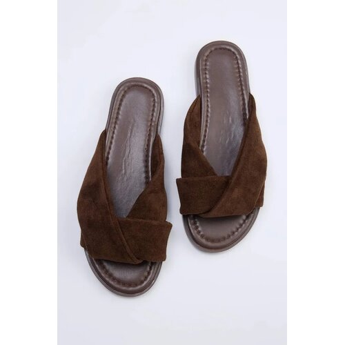 Trendyol Shoes ženske papuče Takss26Te00023, smeđe Cene