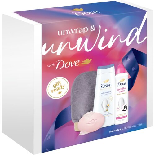 Dove Unwrap &amp;amp; Unwind Unwrap &amp;amp; Refresh darilni set za ženske Slike