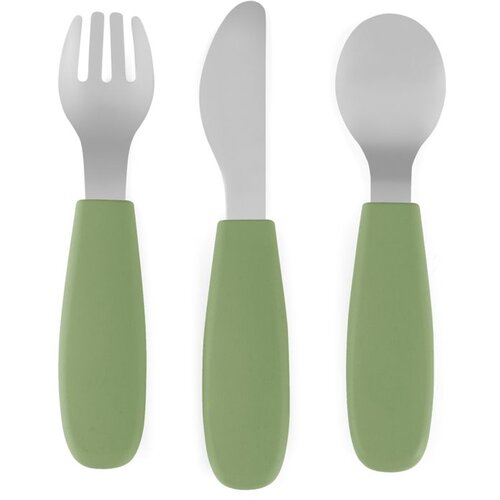 Petite&amp;amp;Mars Take&amp;amp;Match Stainless Steel Cutlery Set pribor za djecu Sweet Pea 12m+ 3 kom Slike