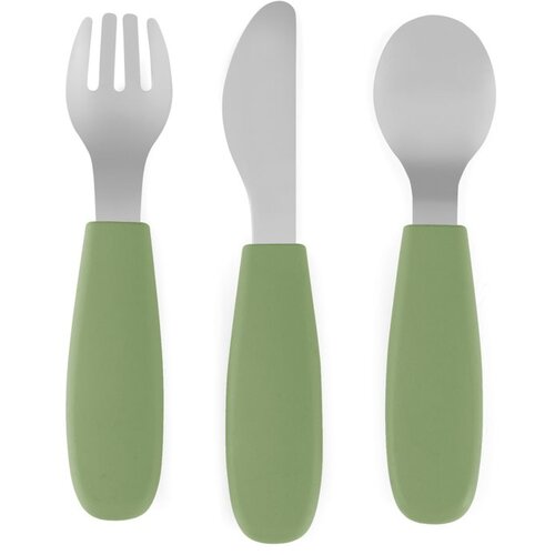 Petite&Mars Take&Match Stainless Steel Cutlery Set pribor za otroke Sweet Pea 12m+ 3 kos Cene