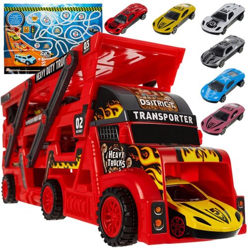ISO TRADE kamion autotransporter s lanserom i 6 autića Slike