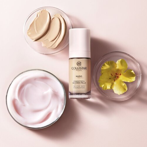 Collistar NUDO Second Skin Foundation SPF 15 posvetlitveni vlažilni tekoči puder z gladilnim učinkom odtenek 2N Beige 30 ml Slike