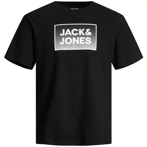 Jack & Jones Majica 'STEEL' črna / bela