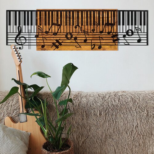 Aberto Design zidna dekoracija Arya, 100x30 cm, Smeđe boje Slike