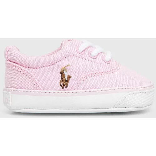 Polo Ralph Lauren Čevlji za dojenčka roza barva