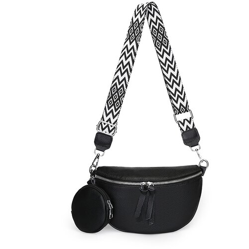 INF Usnjena sedežna torba Black, (21535715) Slike