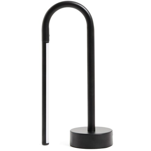 Kave Home Crna metalna LED stolna lampa (visina 30 cm) Bow – Cene